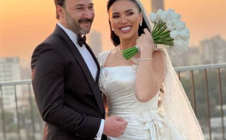 الصور الأولى من حفل زفاف مي فاروق ومحمد العمروسي