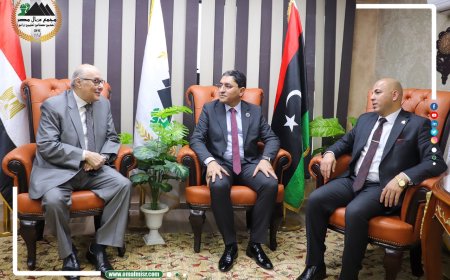 مجمع عمال مصر يستقبل وزير العمل الليبي لتعزيز التعاون