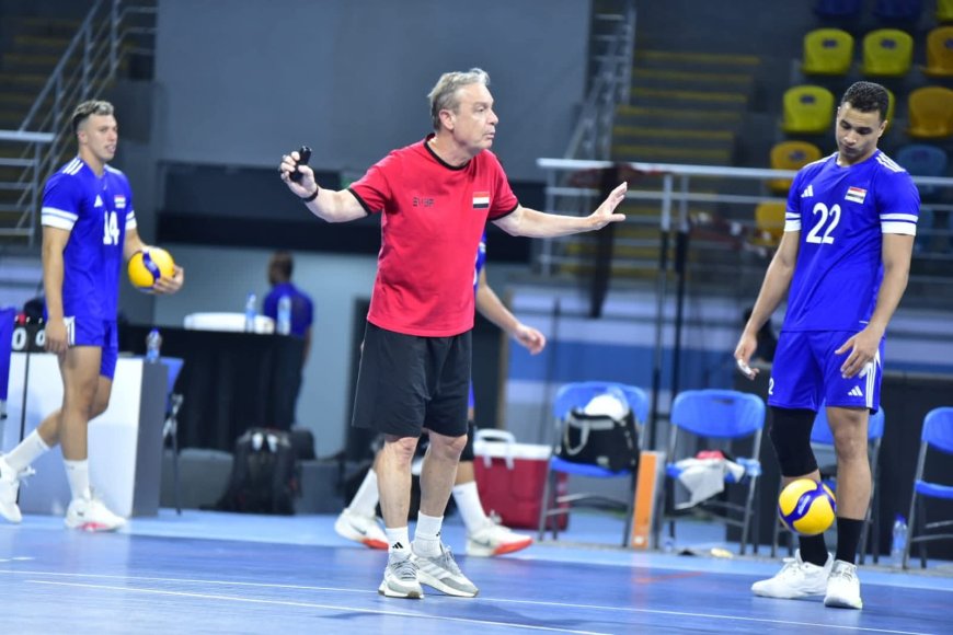 منتخب مصر للكرة الطائرة رجال بمعسكر بسلوفينيا للتحضير لكأس العالم