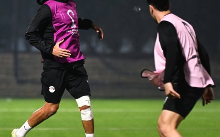 منتخب مصر يخوض اليوم مرانة الختامي قبل مباراة الكويت غداً